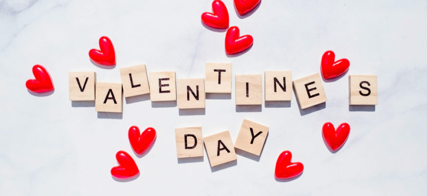 Banner.the,Word,"valentine's,Day".,Love,On,Wooden,Blocks.,Theme,Of